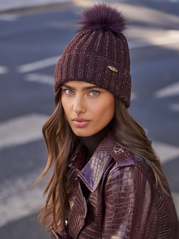 Lipsy Czapka w kolorze fioletowy