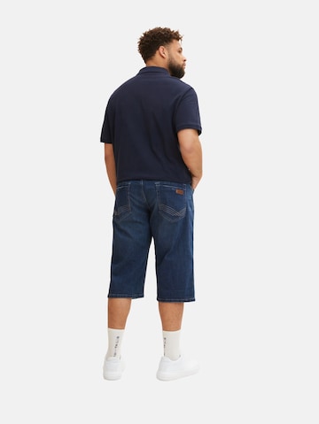 TOM TAILOR Men + Loosefit Shorts in Blau