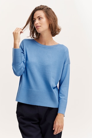 Fransa Strickpullover 'ALMA' in Blau: predná strana