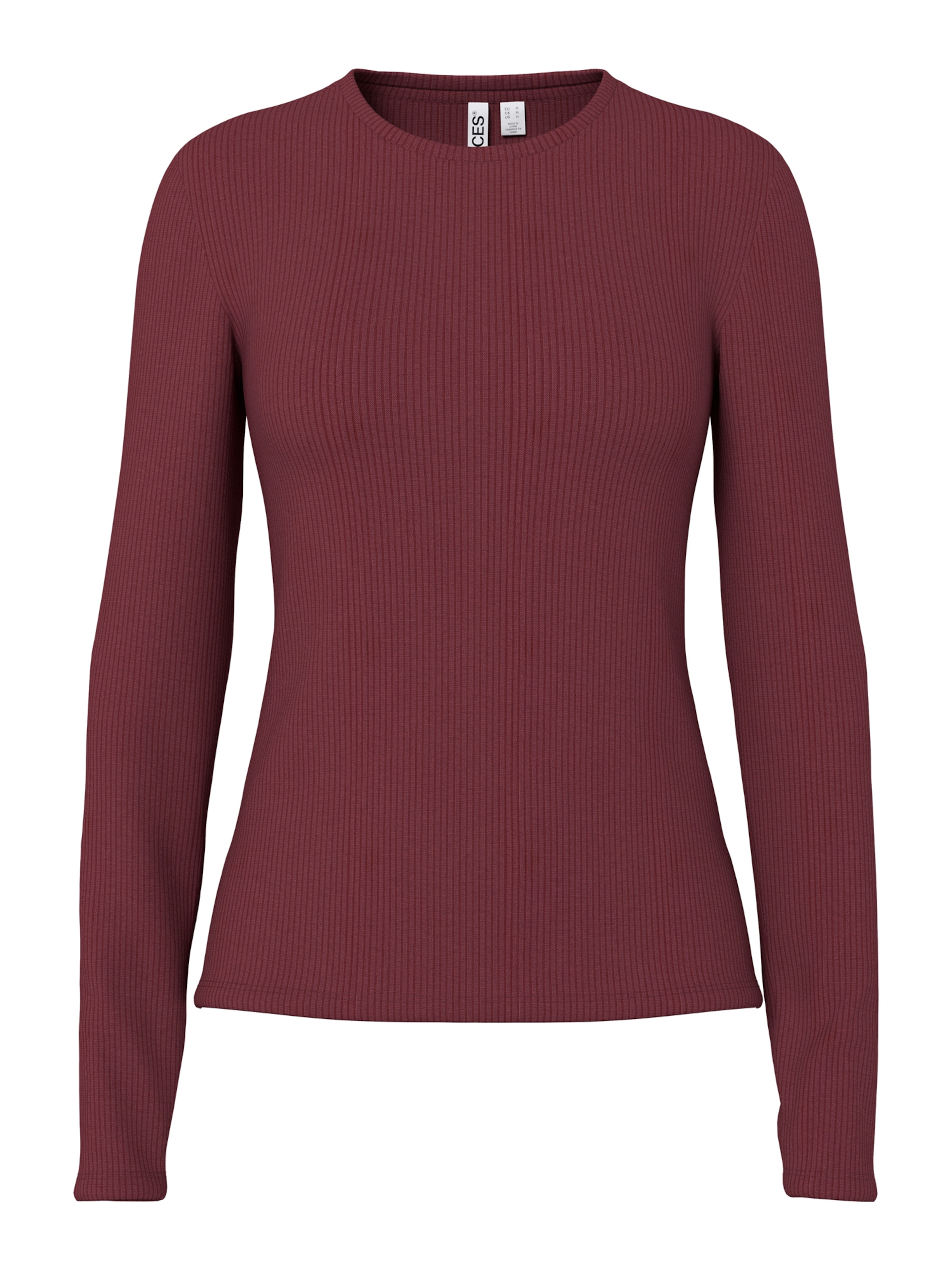 PIECES Majica 'PCRUKA' | rdeča barva: sprednja stran