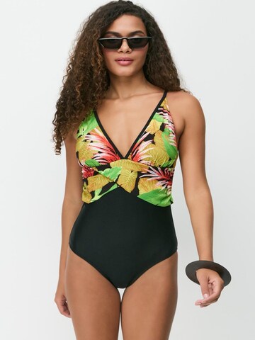 Maillot de bain C&City en noir : devant