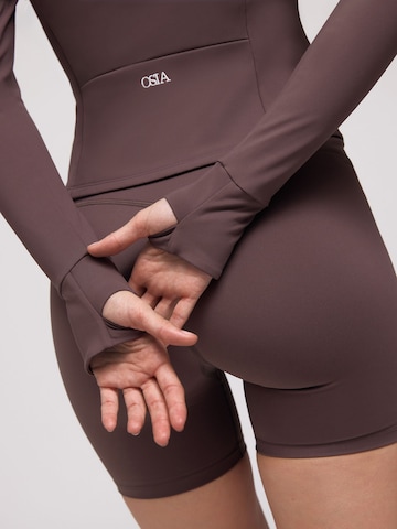 Osia Trainingsjacke in Braun
