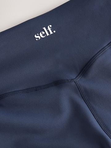 Skinny Pantaloni sportivi di self. in blu
