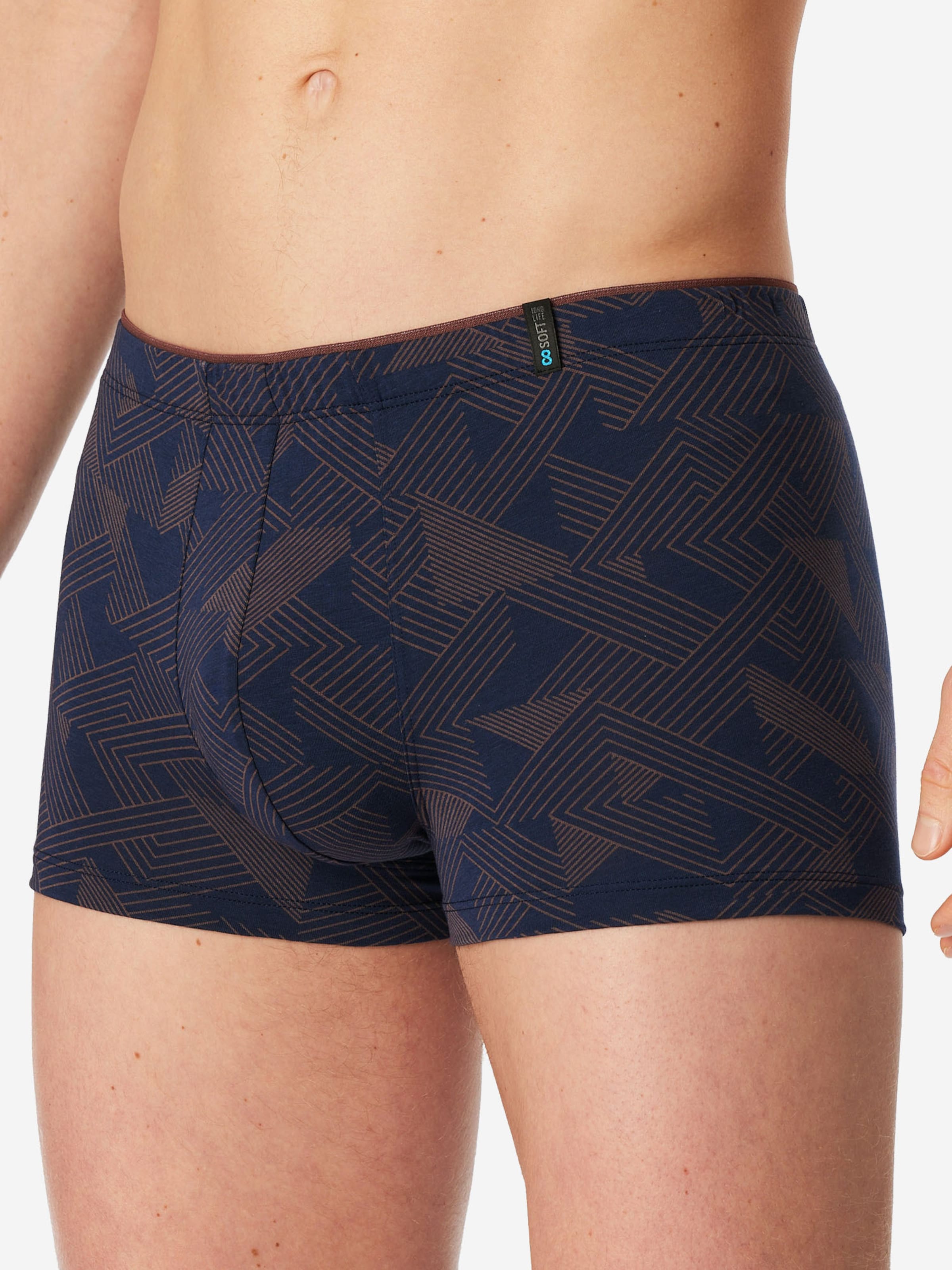 Boxers 'Long Life Soft' SCHIESSER en bleu : devant