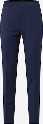 Regular Pantalon à plis 'Hesten' HUGO Red en bleu : devant