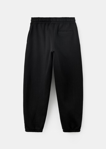 MANGO KIDS Tapered Nadrág - fekete: hátul