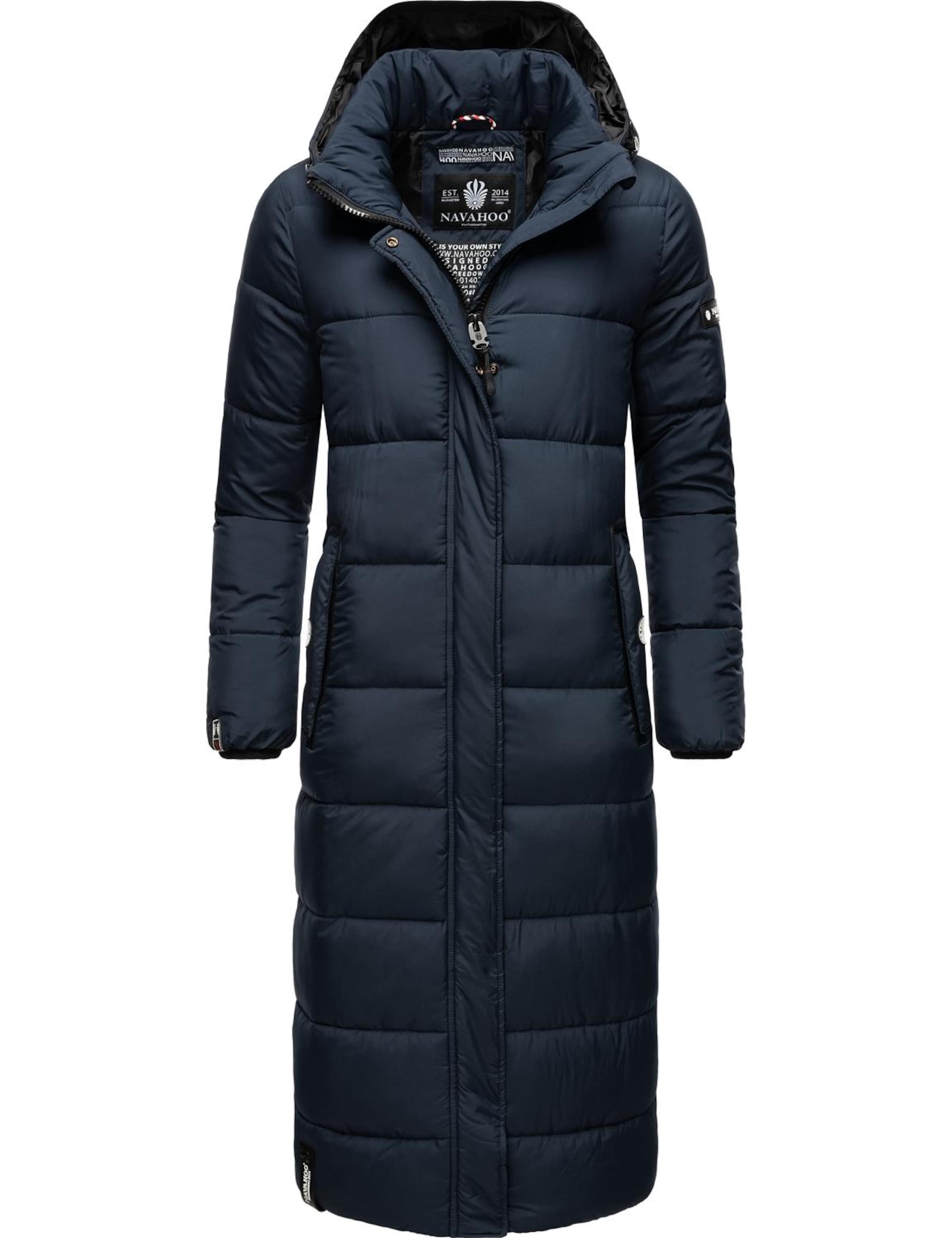 NAVAHOO Vinterfrakke 'Isalie' i blå: forside