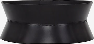 Haute Cuir Belt 'Sablier Corset Belt' in Black: front