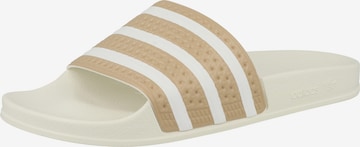 ADIDAS ORIGINALS - Zapatos abiertos 'Adilette' en beige: frente