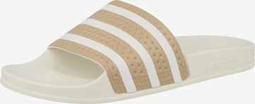 ADIDAS ORIGINALS - Sapato aberto 'Adilette' em bege: frente