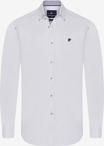 Chemise 'Brent' DENIM CULTURE en blanc : devant