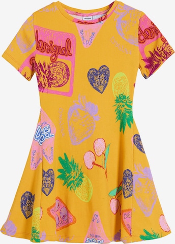 geltona Desigual Suknelė: priekis