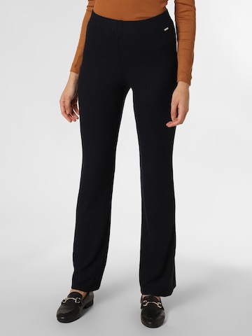 TOM TAILOR DENIM Flared Pants in Black: front