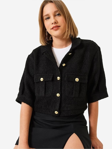 Veste mi-saison Bianco Lucci en noir