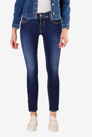 Le Temps Des Cerises Skinny Jeanshose 'PULPC' in Blau: predná strana