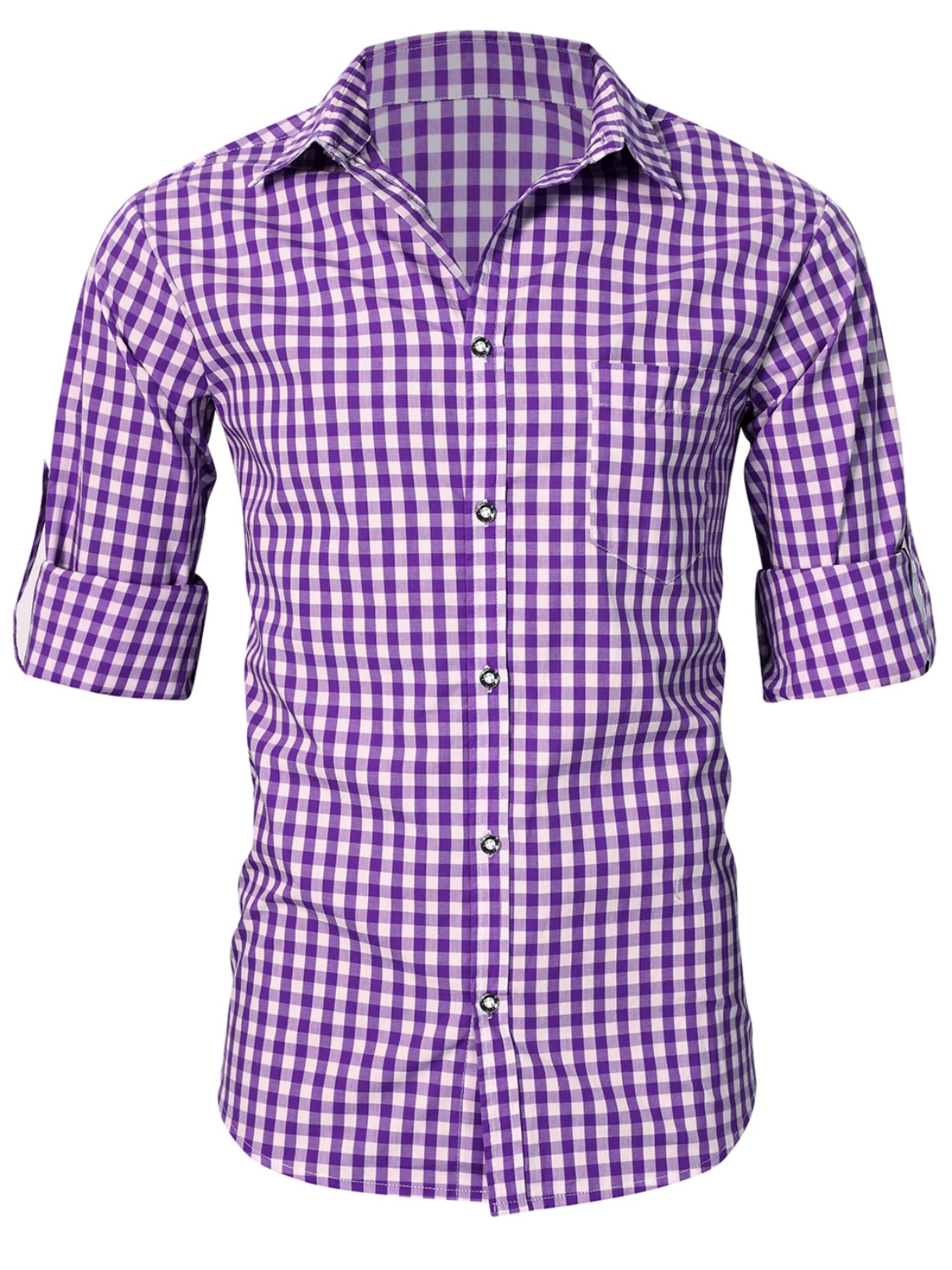 Yesfashion Regular Fit Hemd in Lila