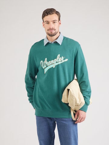 WRANGLER Tréning póló - zöld: elől