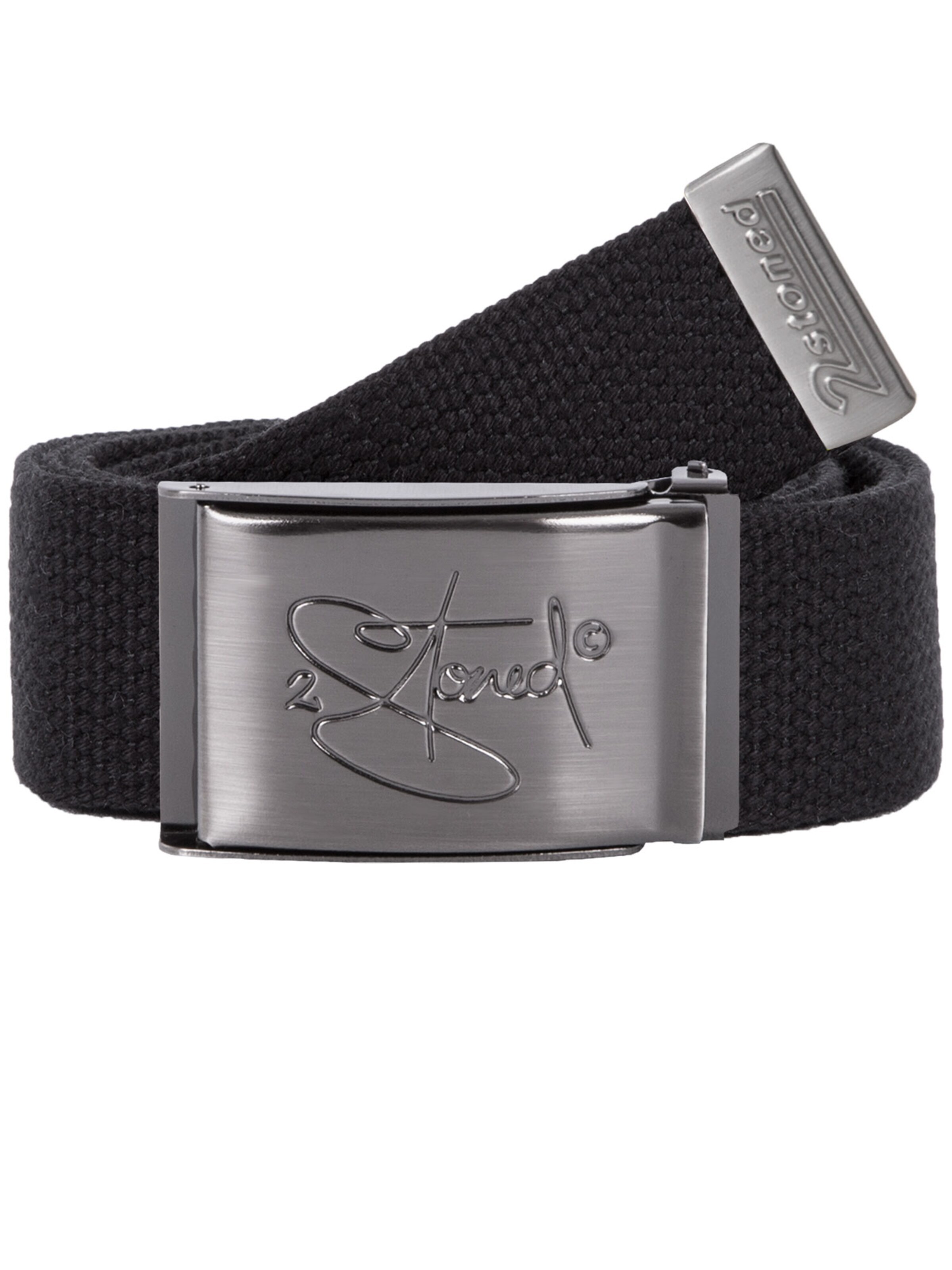 2Stoned Belt 'Classic Matt Bottle-Opener' in Black: front