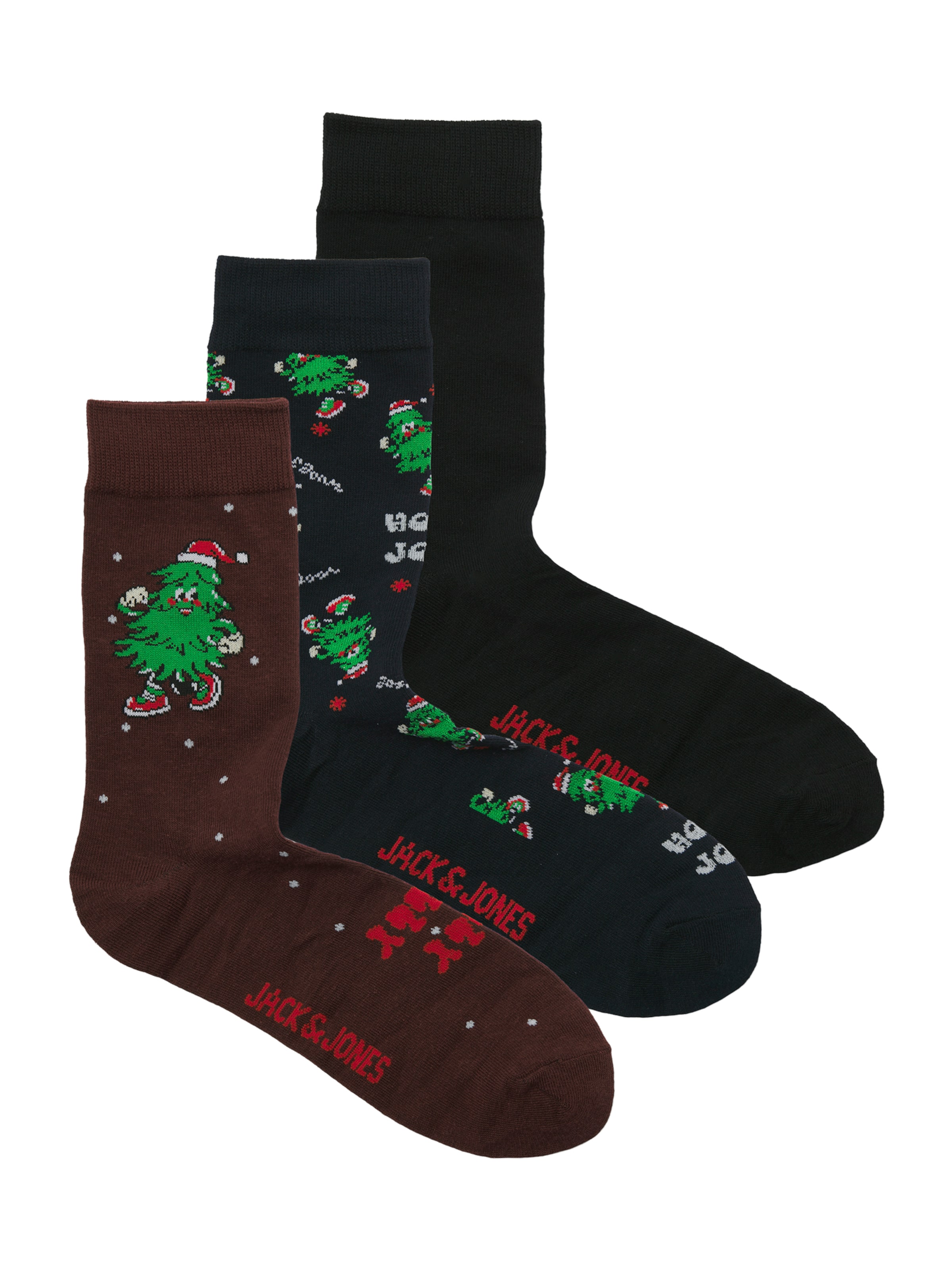 JACK & JONES Ponožky 'JACJOLLY XMAS TREE' - Modrá: predná strana