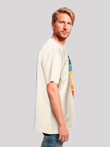 F4NT4STIC Shirt 'Alien Sonnenuntergang Retro' in Beige