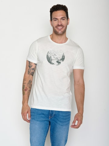 T-Shirt 'Spice Moose Creek' GREENBOMB en blanc : devant