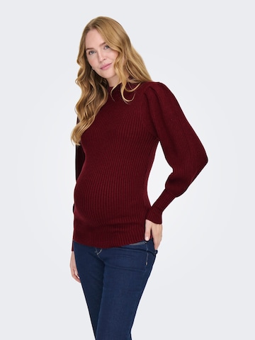 Pullover 'OLMKatia' di Only Maternity in rosso: frontale