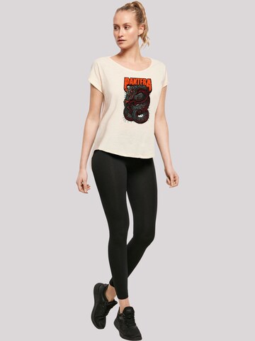 F4NT4STIC Shirt 'Pantera Venomous Snake' in Beige