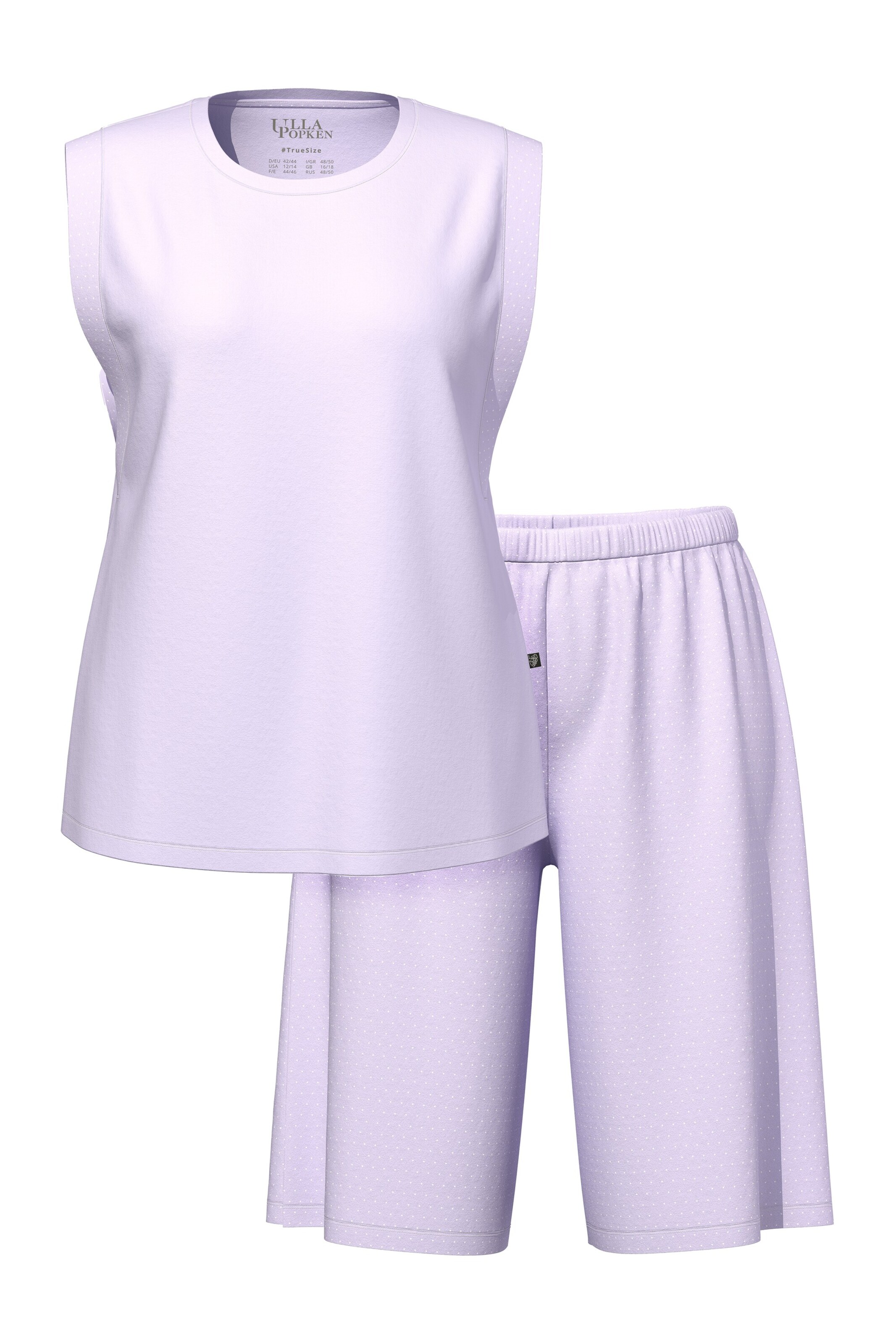 Ulla Popken Shorty in Lila: Vorderseite