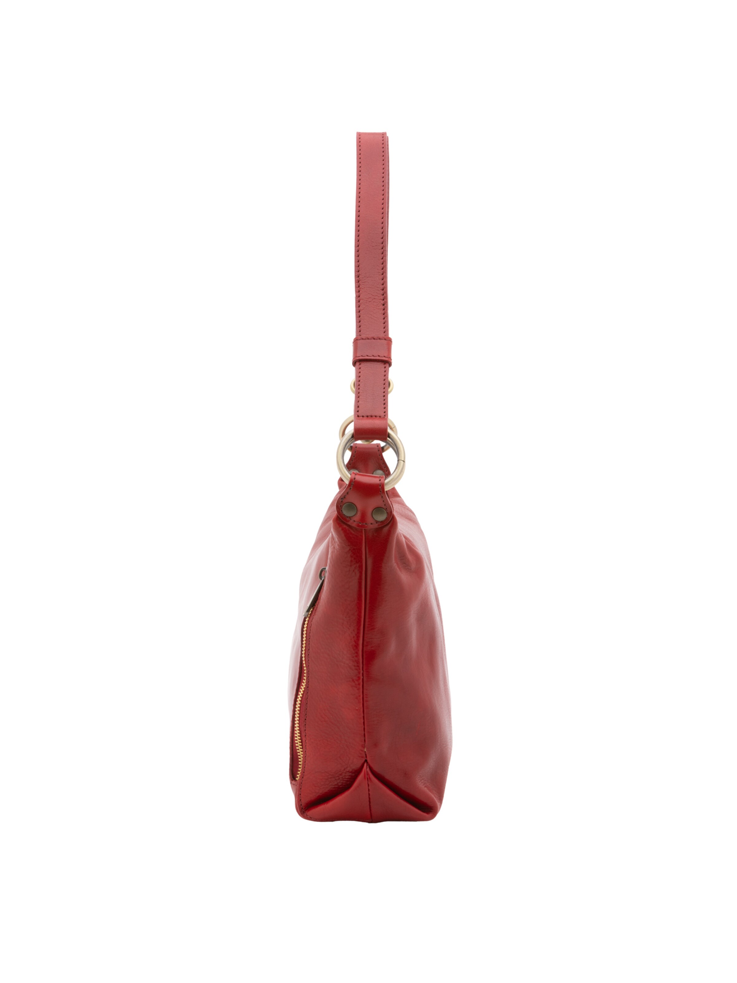 Borsa a spalla 'Borsa a Spalla Pelle Vacchetta I Fratelli - Vera Pelle' di I Fratelli in rosso