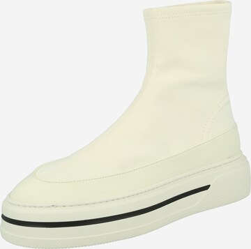 Copenhagen High-Top Sneakers in White: front