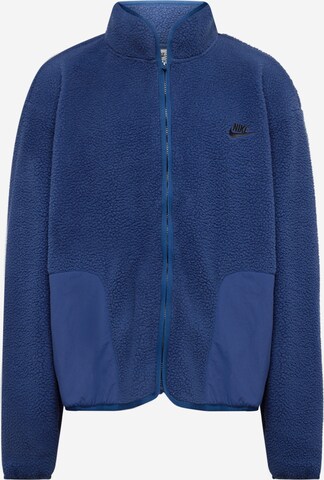 Nike Sportswear Fleecejacke 'CLUB+' in Blau: predná strana