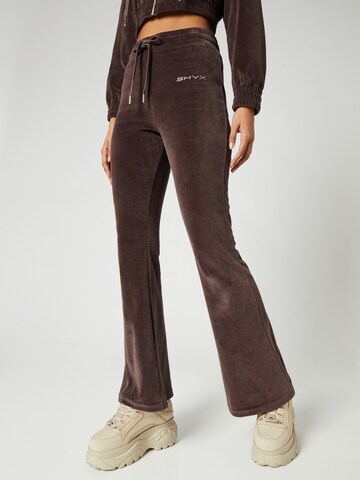 SHYX Flared Trousers 'Fergie' in Brown: front