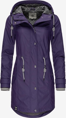 Manteau fonctionnel 'L60042' Peak Time en violet : devant