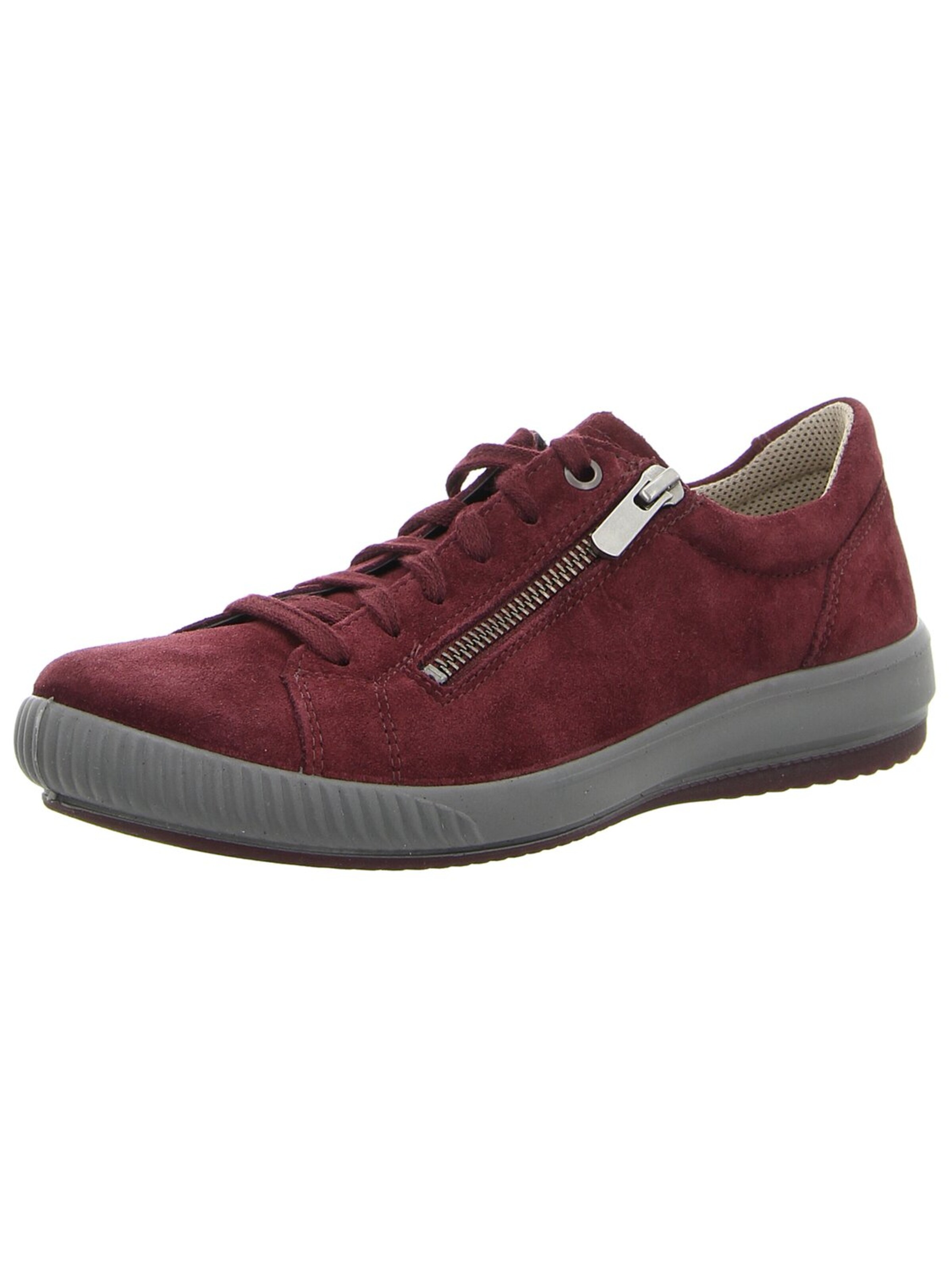 Legero Sportlicher Schnürschuh 'Damen Schnürschuh 2-001162-5920 Rauleder in rot' in Rot: Vorderseite