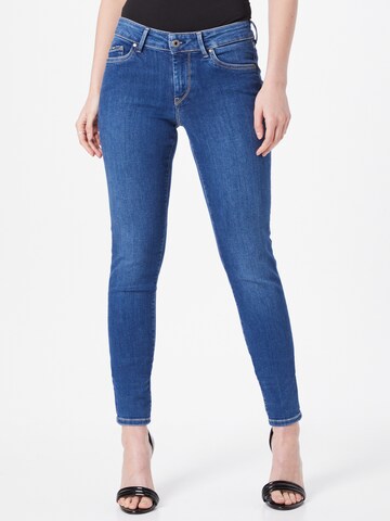 Pepe Jeans Skinny Jeans 'PIXIE' in Blauw: voorkant