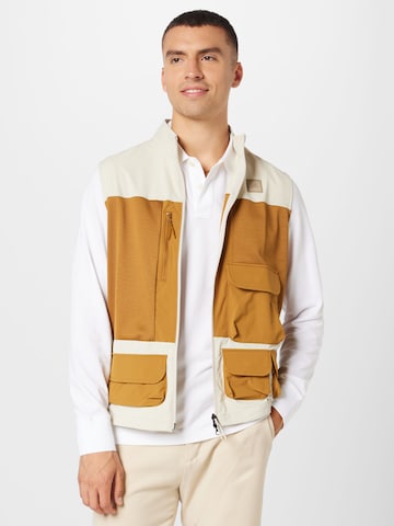 ADIDAS GOLF Sportbodywarmer in Beige: voorkant