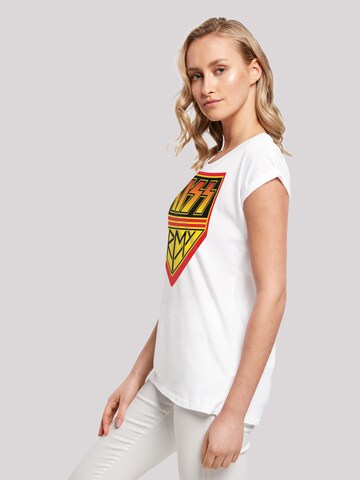 T-shirt 'Kiss Army Logo' F4NT4STIC en blanc
