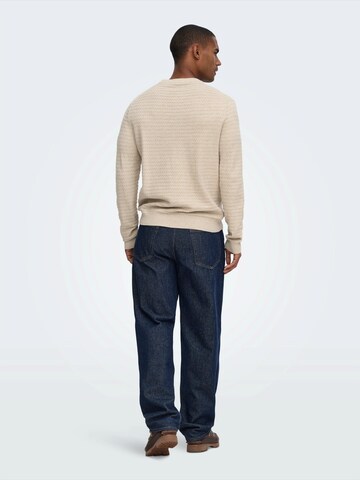 Only & Sons Свитер 'ONSLOUI' в Бежевый