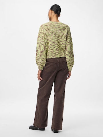 PIECES Sweater 'PCFilla' in Green