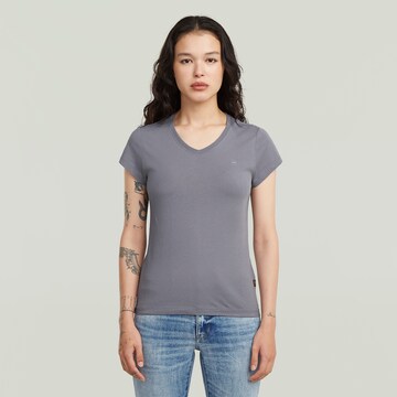 G-STAR Shirt - 'Eyben Slim V' in Grau: Vorderseite