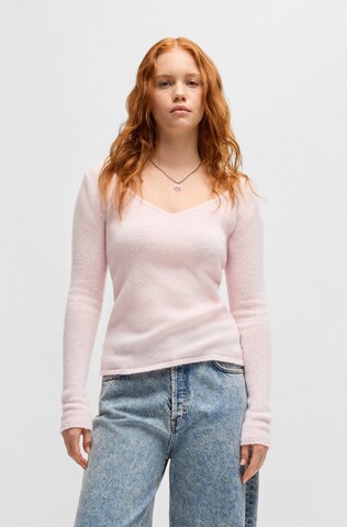 Pull-over 'Shakilyna' HUGO en rose : devant