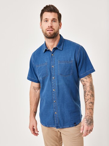 PADDOCKS Regular fit Button Up Shirt in Blue: front