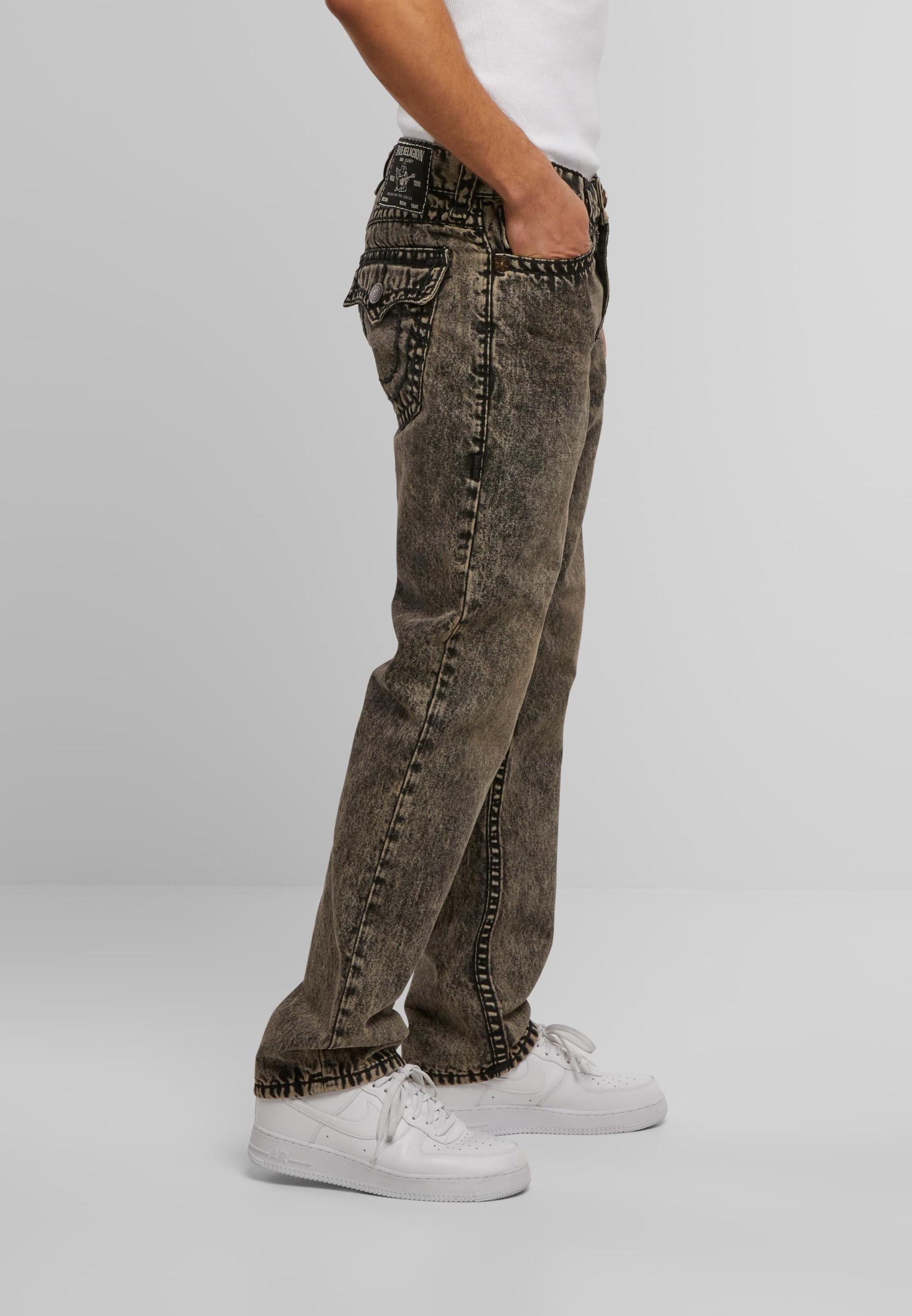 True Religion Largi Jeans 'Vinny Super' pe Negru Denim | ABOUT YOU