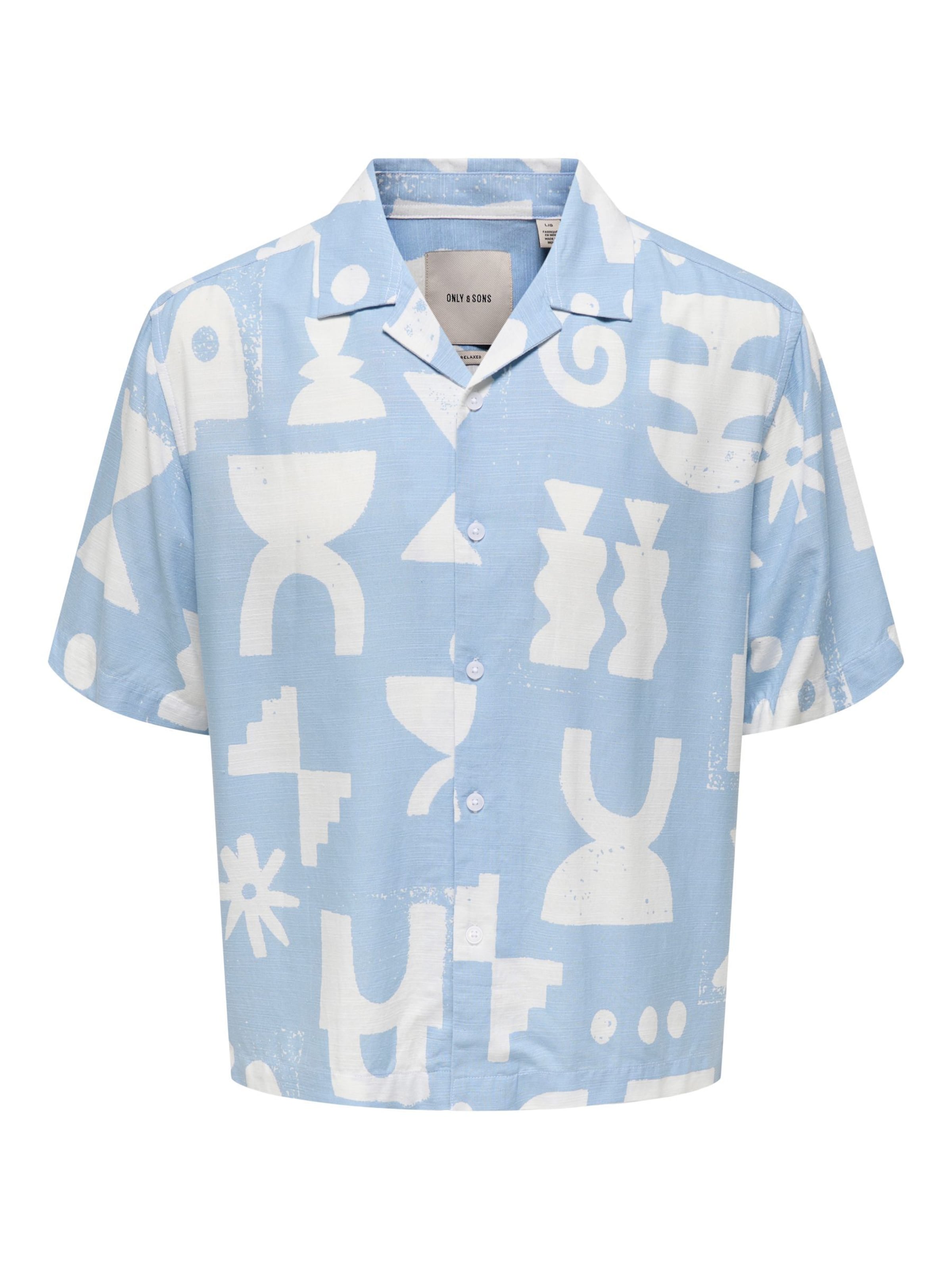 Chemise 'ONSHARVI' Only & Sons en bleu : devant