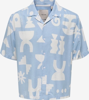 Chemise 'ONSHARVI' Only & Sons en bleu : devant