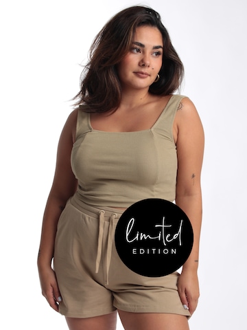 ABOUT YOU Limited Top 'Melody' in Brown: front