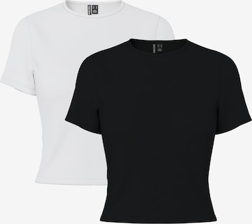 T-shirt 'PCAmelia' PIECES en noir : devant