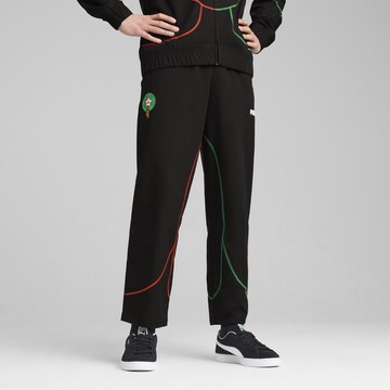 PUMA Regular Sports trousers in Black: front
