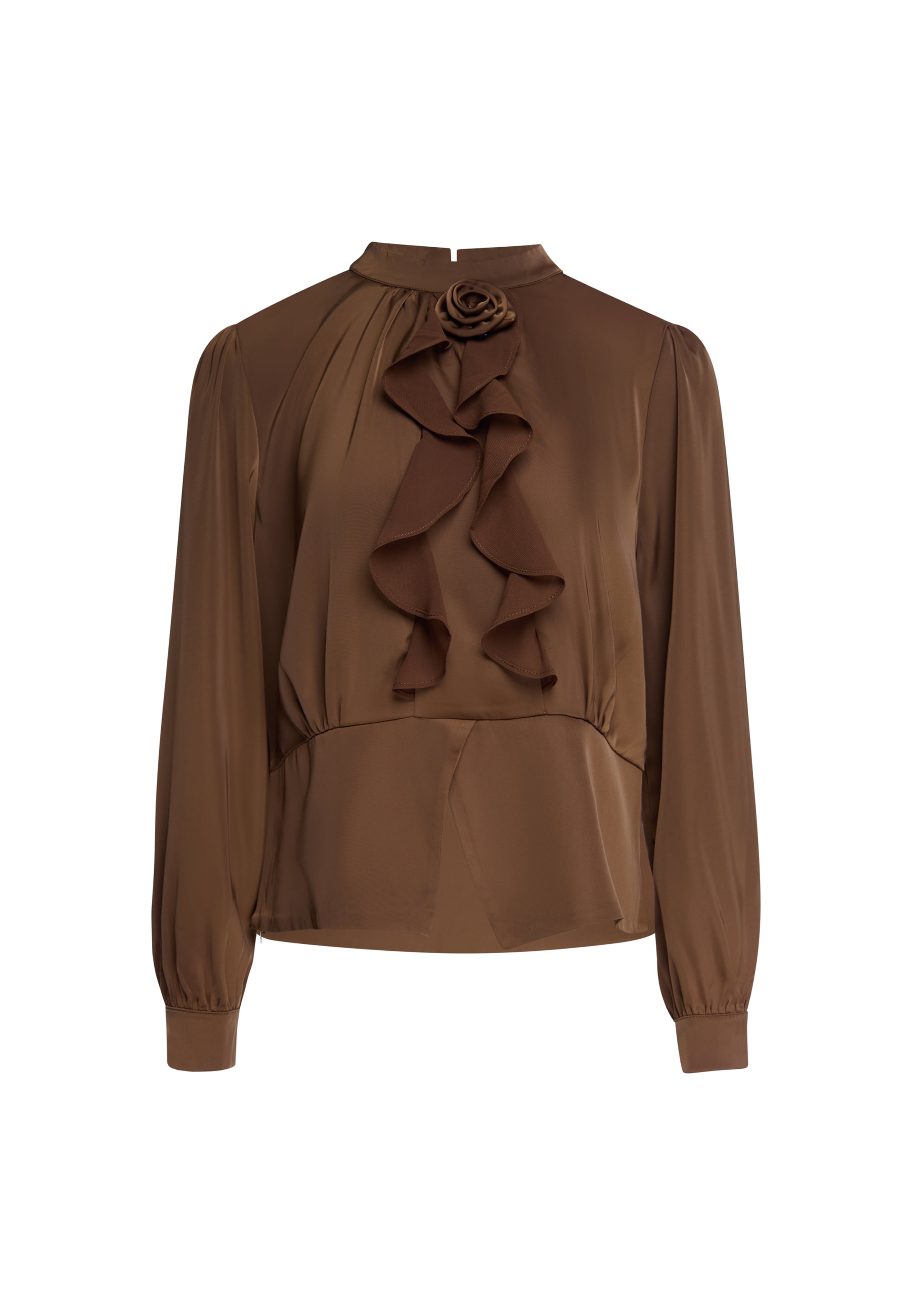 usha BLACK LABEL Blusa en S en marrón, Vista del producto