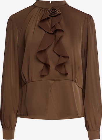 usha BLACK LABEL - Blusa en marrón: frente